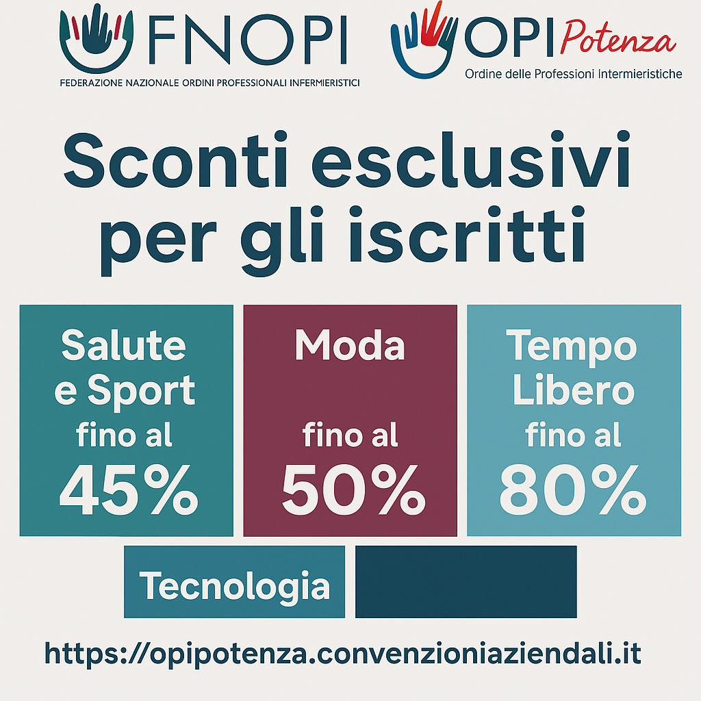 Nuovo portale convenzioni aziendali – Sconti esclusivi per gli iscritti OPI Potenza
